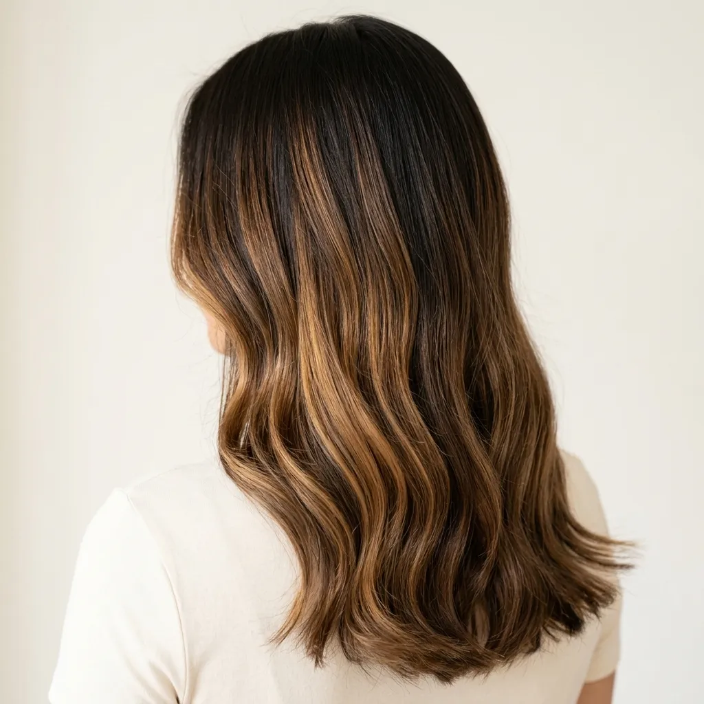 Balayage profesional y diseño de color en Medellín — resultado en Malva Studio El Poblado