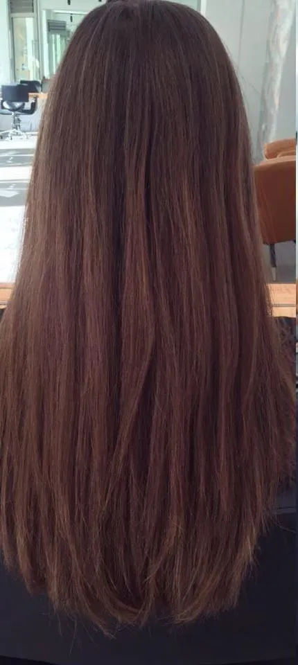 Antes: cabello sin tratamiento de color — Malva Studio Medellín